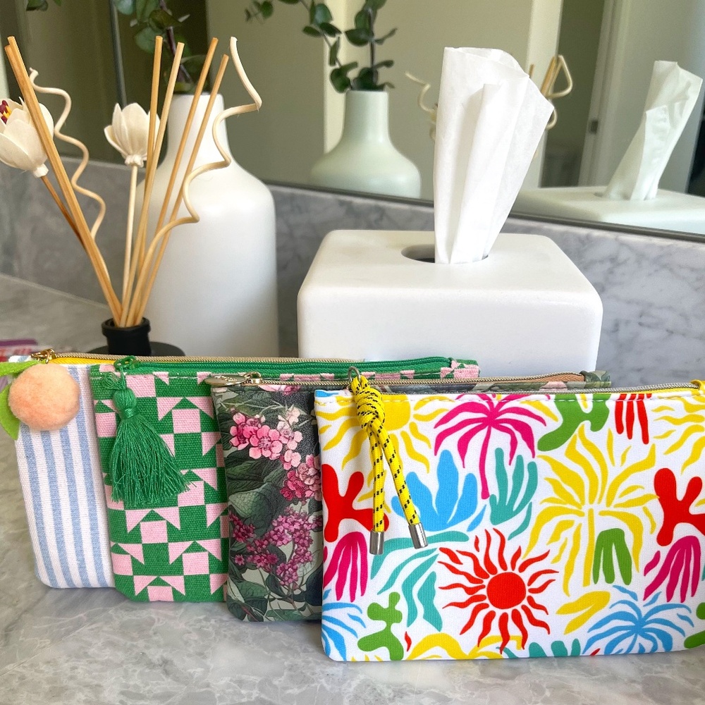 Small Cosmetic Makeup Travel bags - 4 Bags